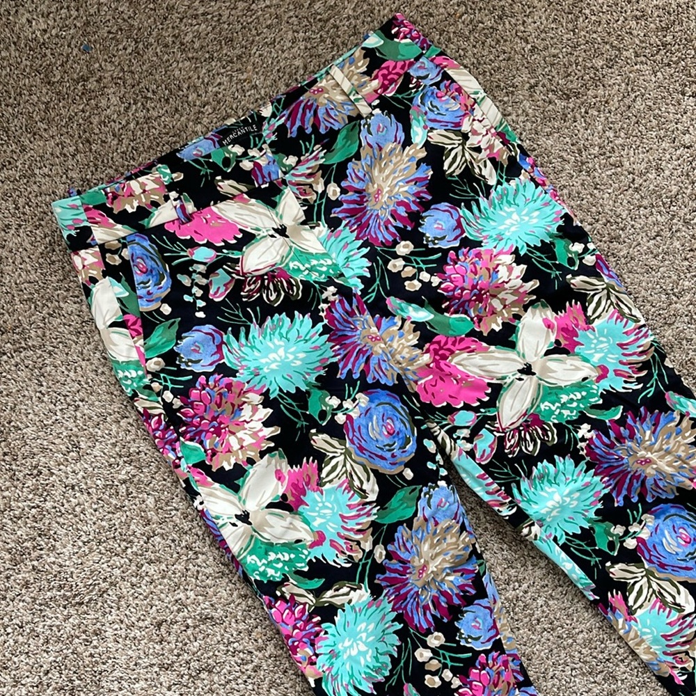 J crew Mercantile Floral Chino Pants Size 10